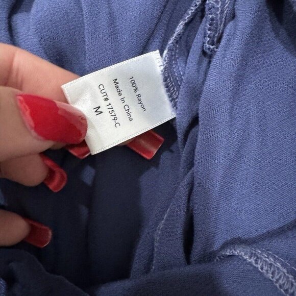 Women’s Tina Jo Anthropologie Blue Pants Size Medium M‎ - Picture 5 of 11